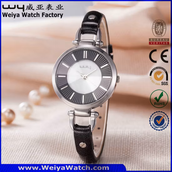 Модный браслет кварцевые часы женские золотые наручные часы ODM (cm19004)